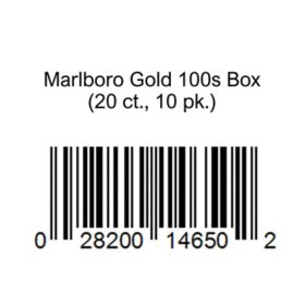 Marlboro Gold 100s Box (20 ct., 10 pk.)