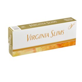 Virginia Slims Gold 100 Box 20 ct., 10 pk.