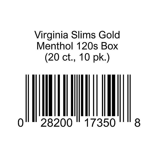 Virginia Slims Gold 120s Box (20 ct., 10 pk.)