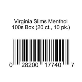 Virginia Slims Menthol 100s Box (20 ct., 10 pk.)