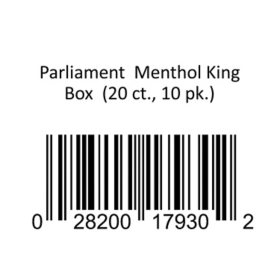 Parliament  Menthol King Box  20 ct., 10 pk.