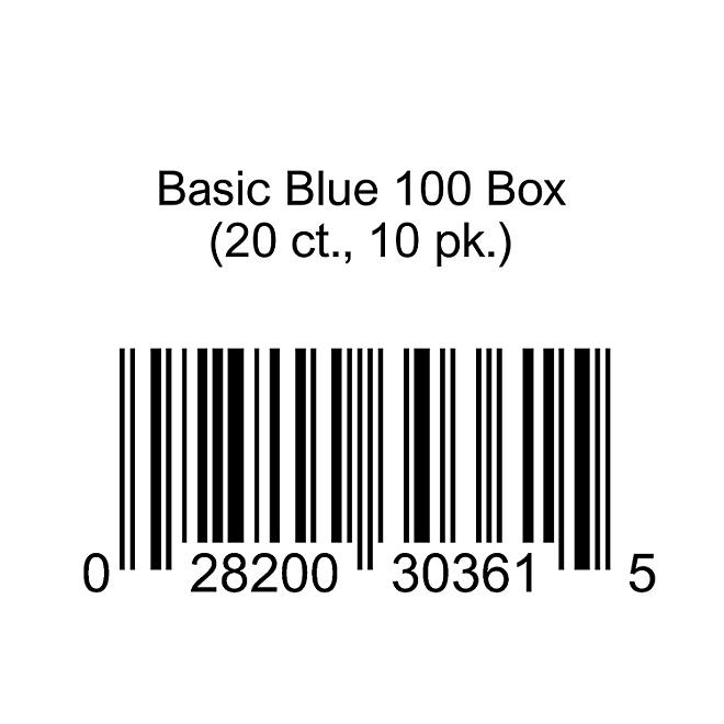 Basic Blue 100 Box (20 ct., 10 pk.)