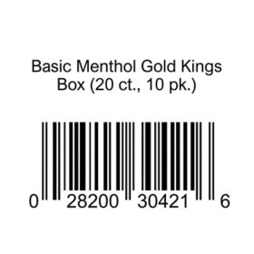 Basic Menthol Gold Kings Box 20 ct., 10 pk.