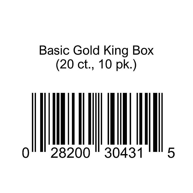 Basic Gold King Box (20 ct., 10 pk.)