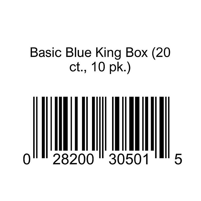 Basic Blue King Box 20 ct., 10 pk.