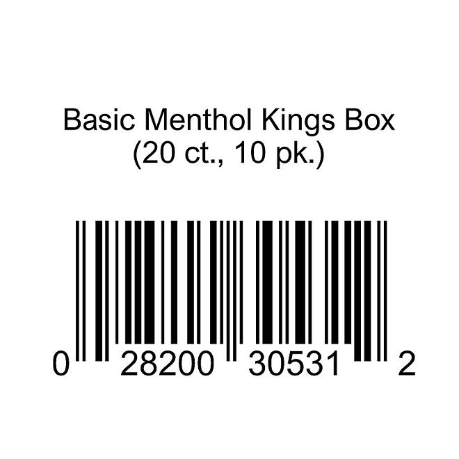Basic Menthol Kings Box 20 ct., 10 pk.