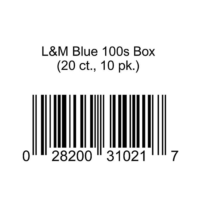 L&M Blue 100s Box (20 ct., 10 pk.)