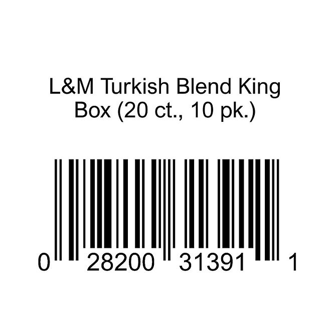 L&M Turkish Blend King Box (20 ct., 10 pk.)