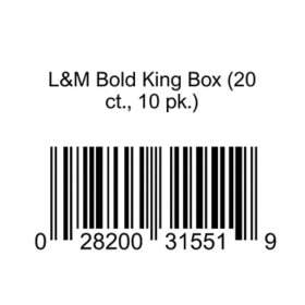 L&M Bold King Box (20 ct., 10 pk.)