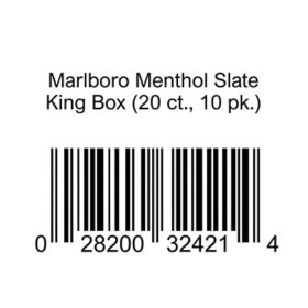 Marlboro Menthol Slate King Box 20 ct., 10 pk.