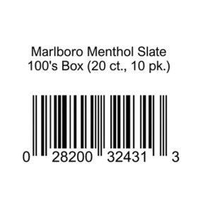 Marlboro Menthol Slate 100's Box (20 ct., 10 pk.)