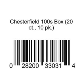 Chesterfield 100s Box 20 ct., 10 pk.