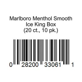 Marlboro Menthol Smooth Ice King Box 20 ct., 10 pk.