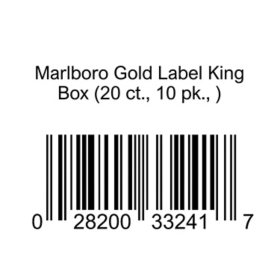 Marlboro Gold Label King Box 20 ct., 10 pk., 