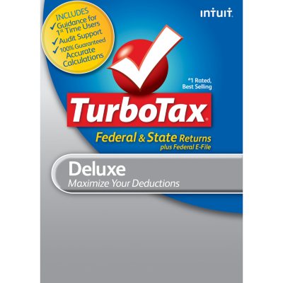 TurboTax Deluxe Fed + Efile + State 2012 - Sam's Club