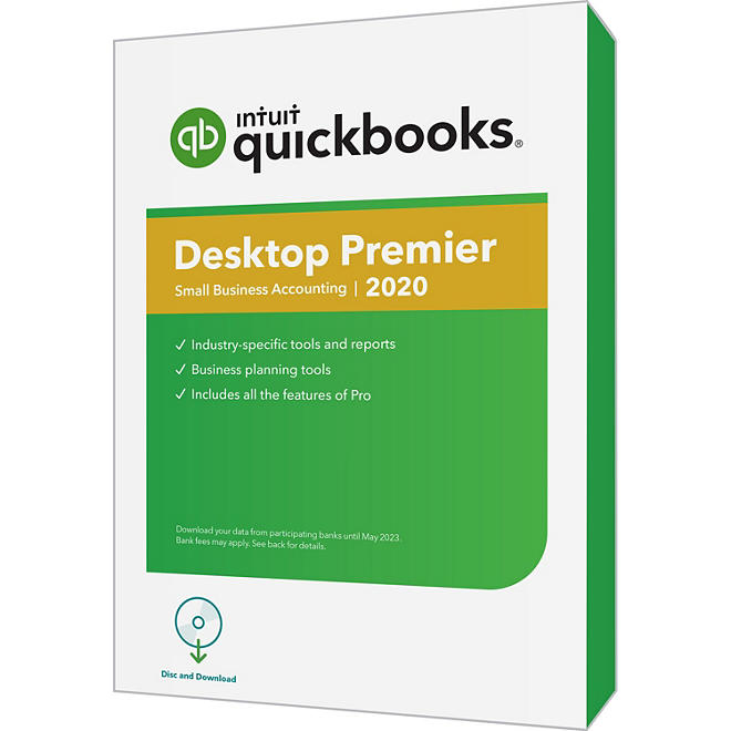 QuickBooks Desktop Premier 2020 (PC Disc)