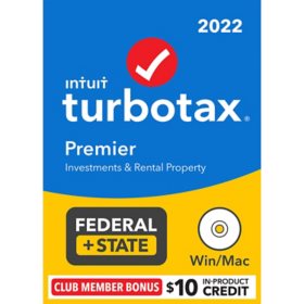 Intuit TurboTax Premier 2022 Fed + E-file & State (CD)