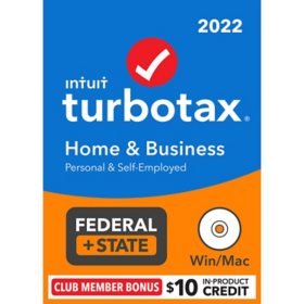 TurboTax Home & Business 2022 Fed + E-file & State (CD or Digital Download) 