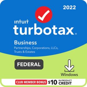 TurboTax Business 2022 Federal Only + Efile Digital Download