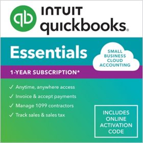 QuickBooks Online Essentials 2024 1-Year Subscription