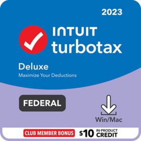 TurboTax Deluxe 2023 Federal Only + E-file Digital Download