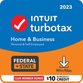 TurboTax Home & Business 2023 Fed + E-file & State Digital Download