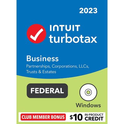 TurboTax Business 2023 Federal Only + E-file (CD) - Sam's Club