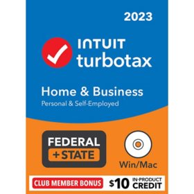 TurboTax Home & Business 2023 Fed + E-file & State (CD)