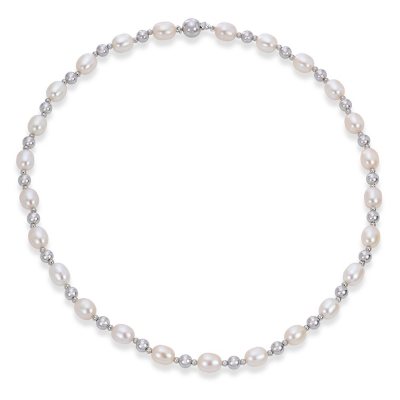 Freshwater Cultured Pearl 3 Piece Set in Sterling Silver