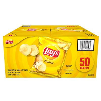 Lay's Classic Potato Chips (1 oz., 50 pk.) - Sam's Club