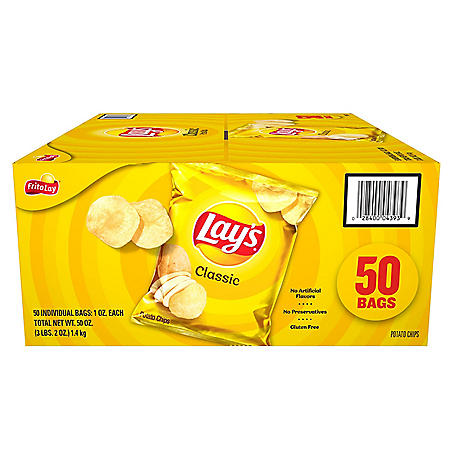 Lay's Classic Potato Chips (1 oz., 50 pk.)