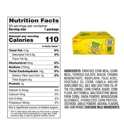 Funyuns Snack Size 0 75 Oz 50 Ct Sam S Club