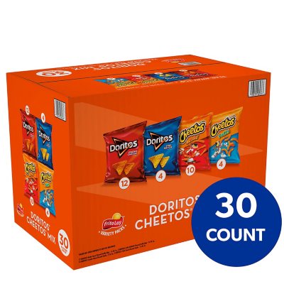 Doritos and Cheetos Mix Snacks Variety Pack (30 pk.) - Sam's Club