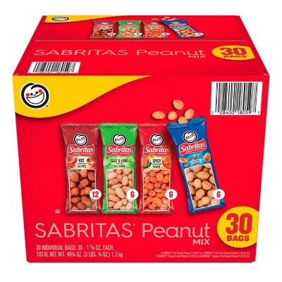 Sabritas Peanuts Variety Pack (30 pk.) - Sam's Club