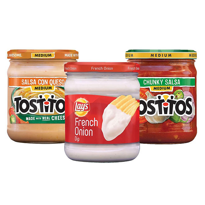Tostitos Salsa and Lay's Dip Variety Pack 15.5 oz., 3 ct.