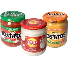 Tostitos Salsa and Lay's Dip Variety Pack 15.5 oz., 3 ct.