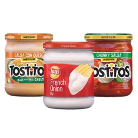 Tostitos Salsa and Lay's Dip Variety Pack (15.5 oz., 3 ct.)