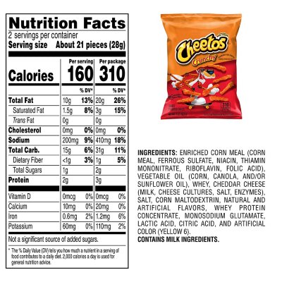 Cheetos Crunchy Cheese Snacks (2 oz., 64 ct.) - Sam's Club