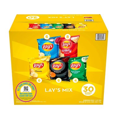 Lay S Mix Potato Chips Variety Pack 30 Pk Sam S Club