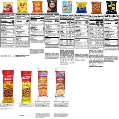 Frito-Lay Sweet & Salty Snacks, Variety Mix of Cookies, Crackers, Chips &  Nuts, (Pack of 50)