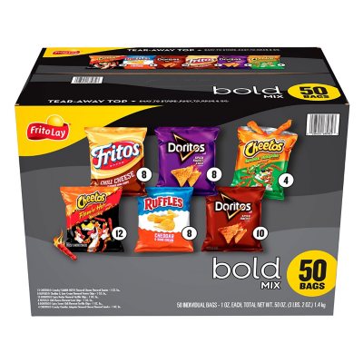 Frito-Lay Bold Mix Variety Pack Chips and Snacks (50 ct.) - Sam's Club