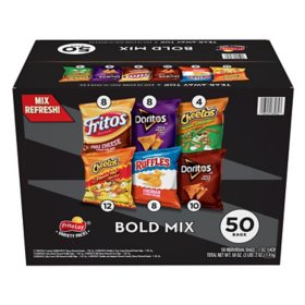 Frito-Lay Bold Mix Variety Pack Chips and Snacks (50 pk.)