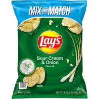Lay's Potato Chips Sour Cream & Onion Flavored 16 Oz