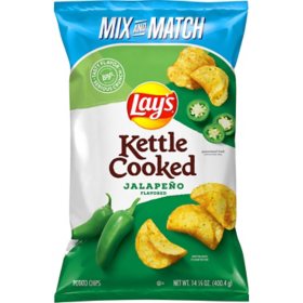 Lay's Kettle Cooked Jalapeno Flavored Potato Chips (14.125 oz.)