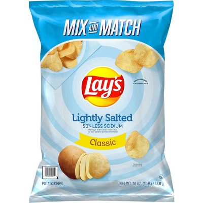 Lay's Lightly Salted Potato Chips (16 Oz.) - Sam's Club