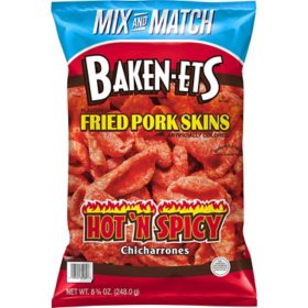 Baken-ets Hot and Spicy Flavored Fried Pork Skins (8.75 oz.)