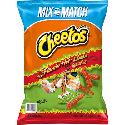 Cheetos Cheetos Crunchy Cheese Flavored Snacks Flamin' Hot Limon Flavored 1  Oz