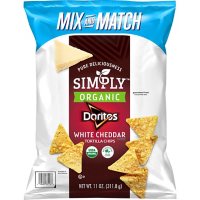 Doritos Simply Organic Tortilla Chips White Cheddar Flavored 11 3/4 Oz