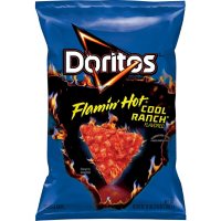 Doritos Tortilla Chips Flamin' Hot Cool Ranch Flavored 19.375 Oz