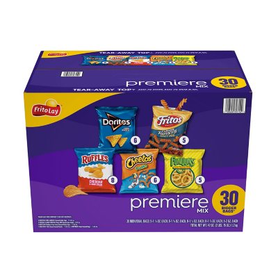 Frito Lay Premiere Mix Variety Pack Chips and Snacks 30 ct